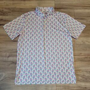 Chubbies Performance Polo Shirt Mens Meduim Muilticolor Short Sleeve